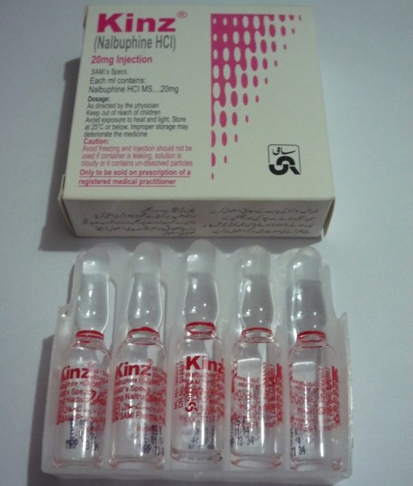 Nalbin Nalbuphine HCL 20mg/ml 10 amps