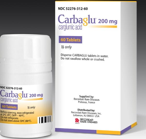 Carbaglu 200mg Tablets