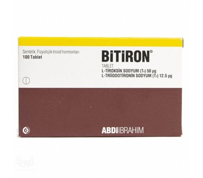 Bitiron (Thyroxine sodium [T4] 50mcg/12.5mcg)